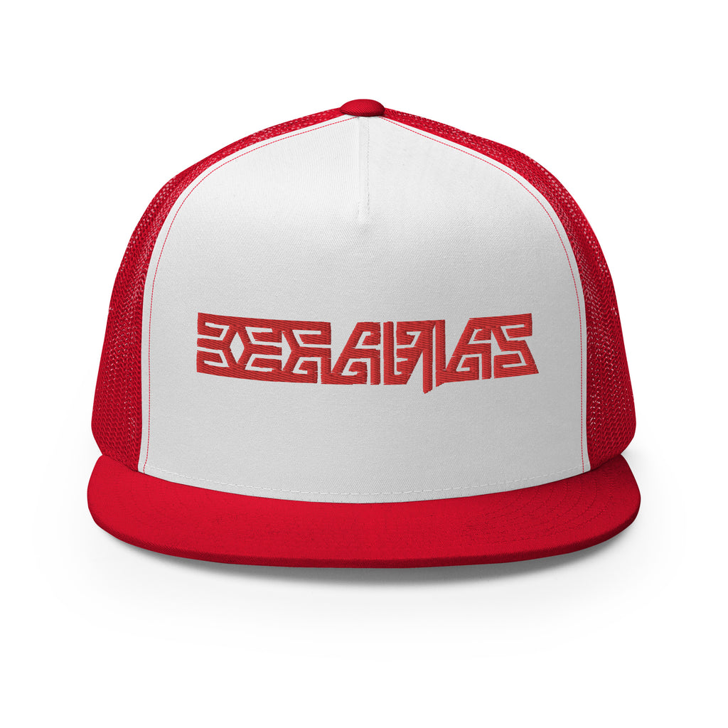 BEFADIAS JIGSAW Trucker Hat || Der and White