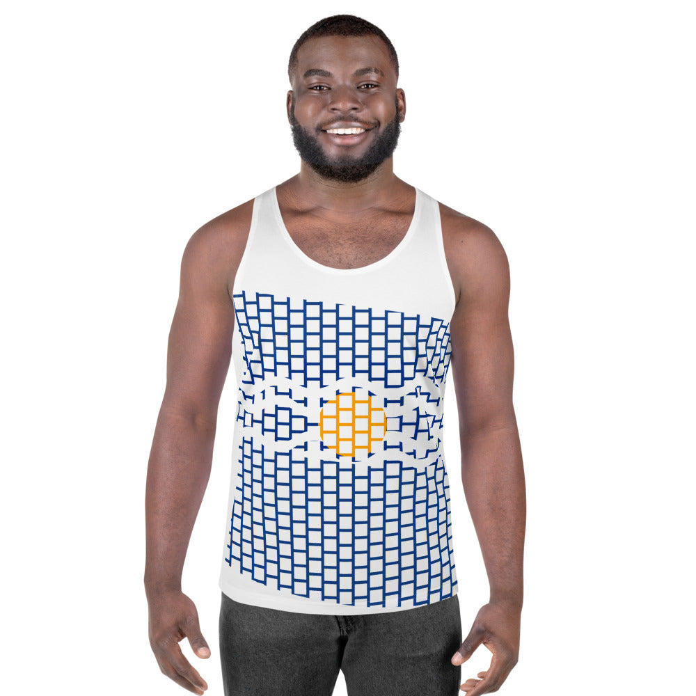 Sun and seas Barbados flag tank top