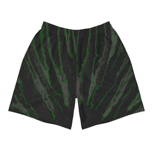 Retro Graphic Shorts, Black and Green