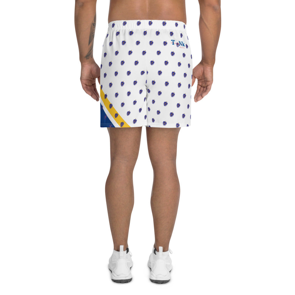 Massachusetts Mini Seal Overlay Shorts, White  