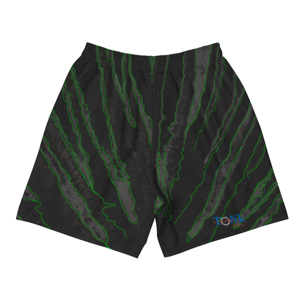 Retro Graphic Shorts, Black and Green