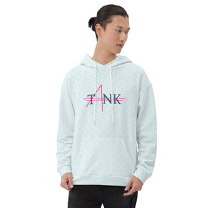 Classic TANK Woven Graphic Uni Hoodie || Minty Blue