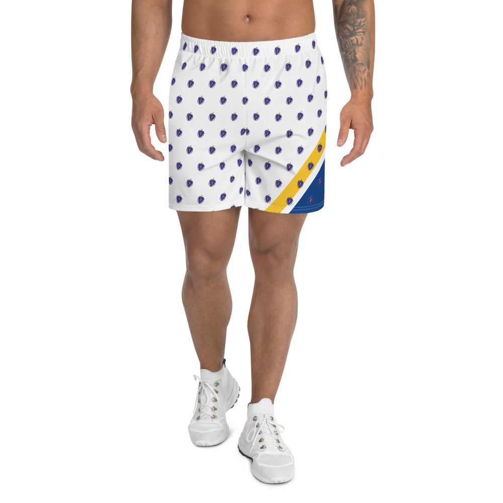 Massachusetts Mini Seal Overlay Shorts, White  