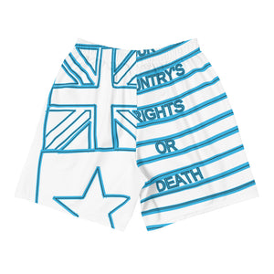 Texas Battle Flag, Frost White shorts