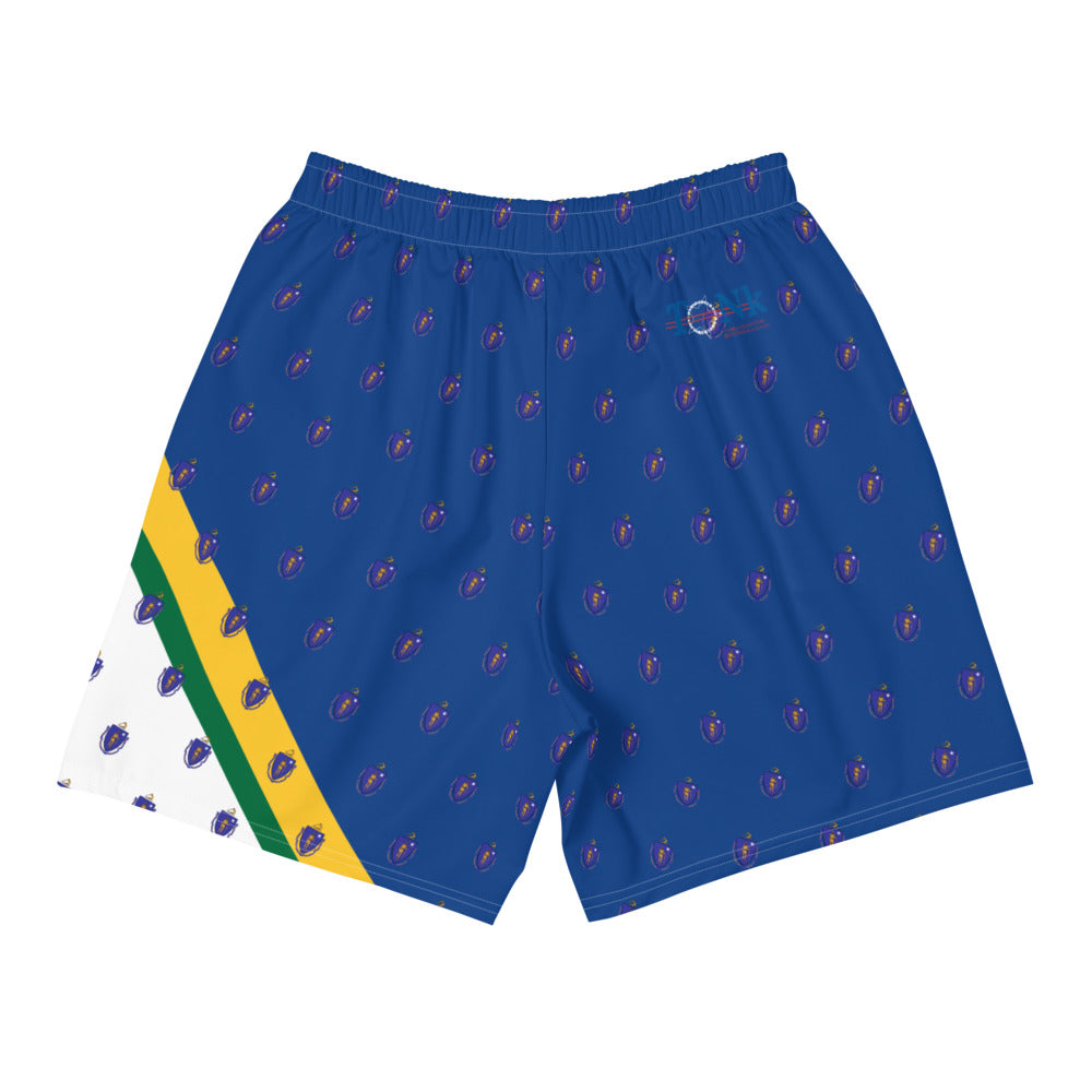 Massachusetts Mini Seal Overlay Shorts, Blue