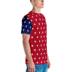 Texas Zavala Crew Neck || Red w/ Blue Sleeve