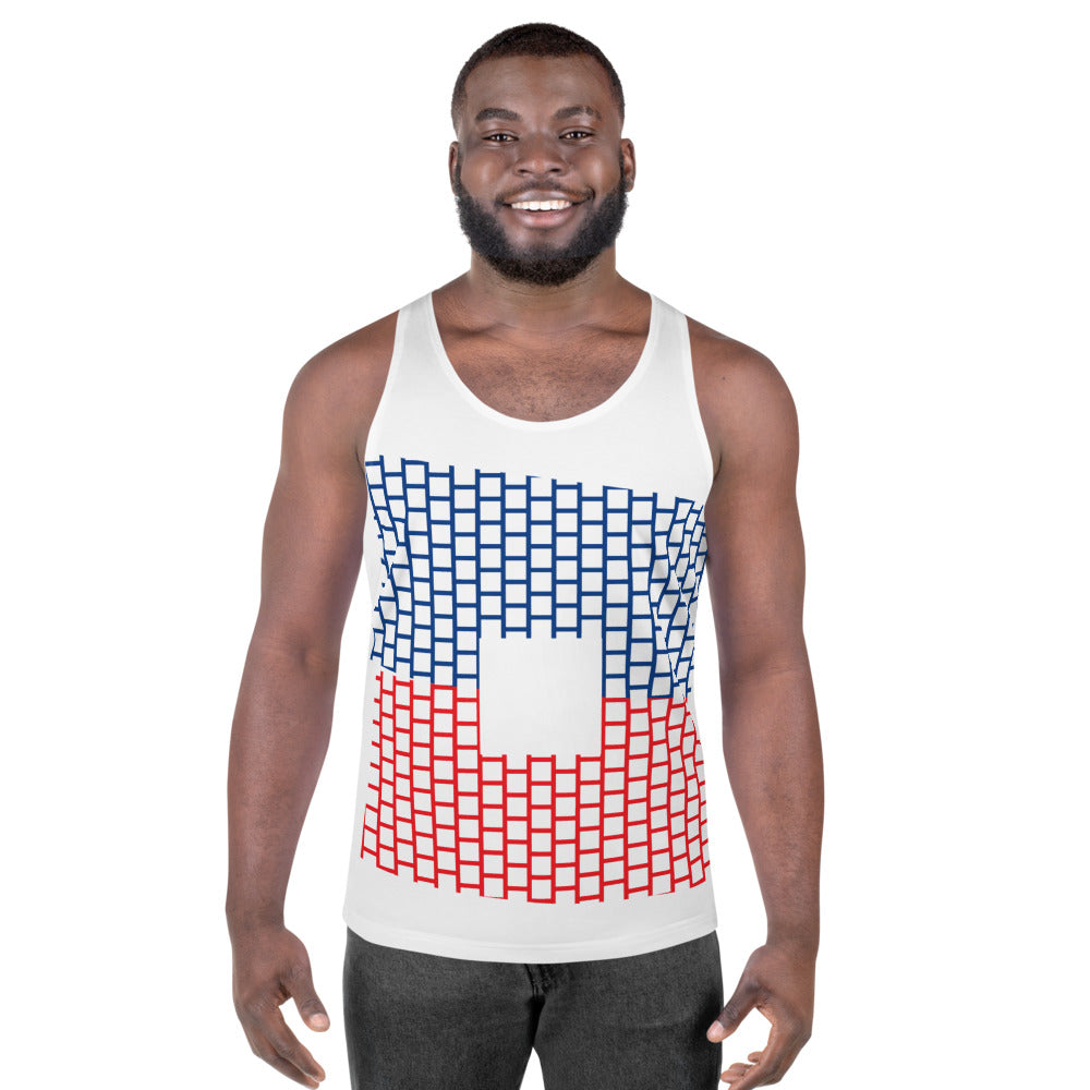 Haitian Woven Flag Tank || White