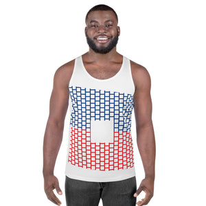 Haitian Woven Flag Tank || White